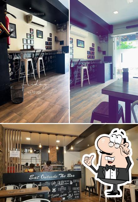 The interior of Cafe Karma