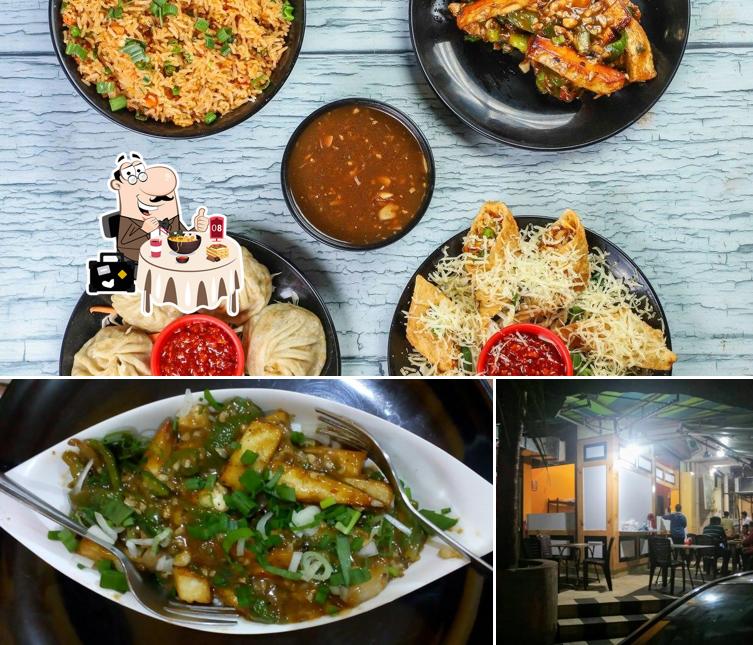 The picture of food and exterior at Indulge