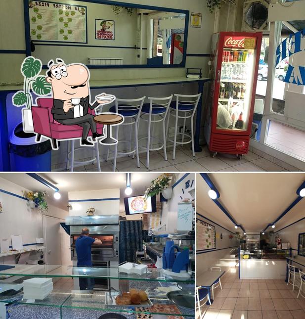 Gli interni di Mr. Pizza