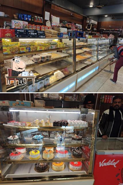 The interior of New Om Sweets