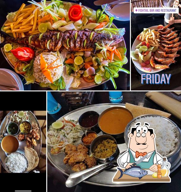 Grilled salmon at Fish Tail