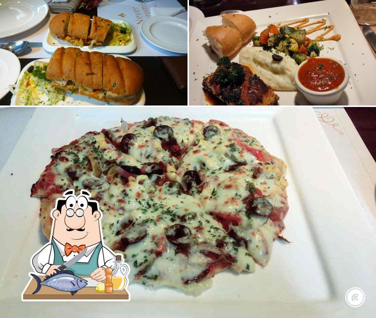 Grilled salmon at Supreme Upper Crust