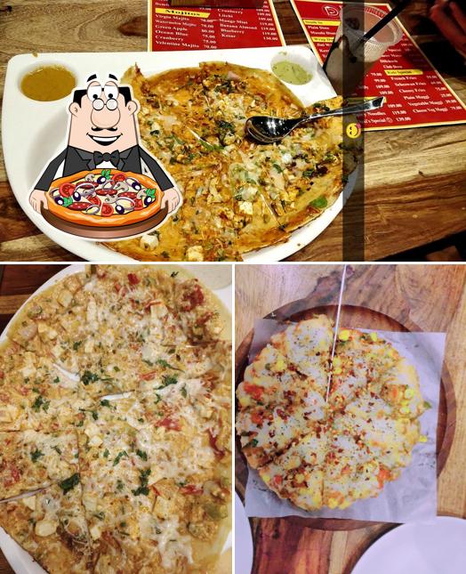 Pick pizza at Daxi's restaurant