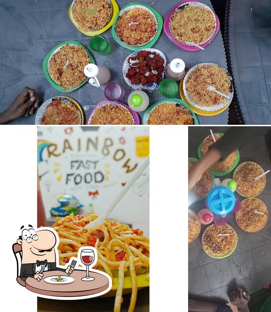 Rainbow fast food