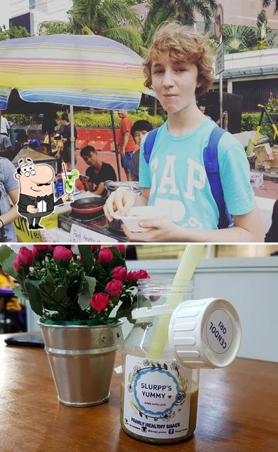 Enjoy a drink at Slurppy Yummy