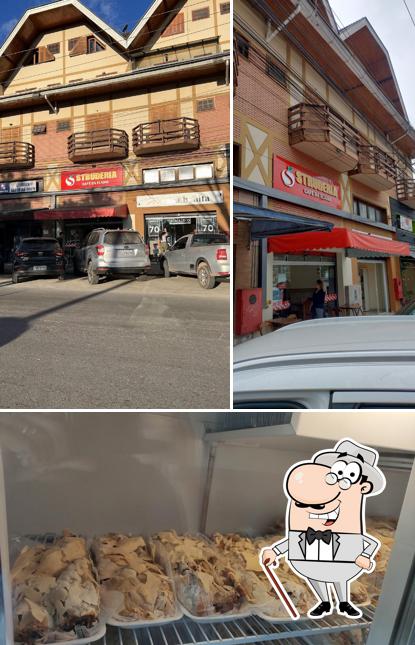 O Struderia Café da Elaine Coffee Roasters se destaca pelo exterior e comida