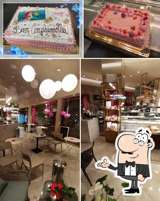 La interni e cibo del ristorante