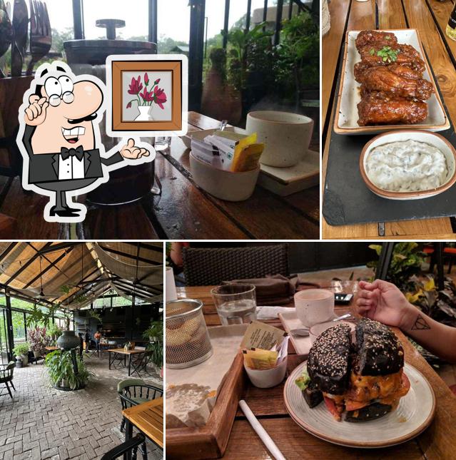 The interior of Green House Bistro