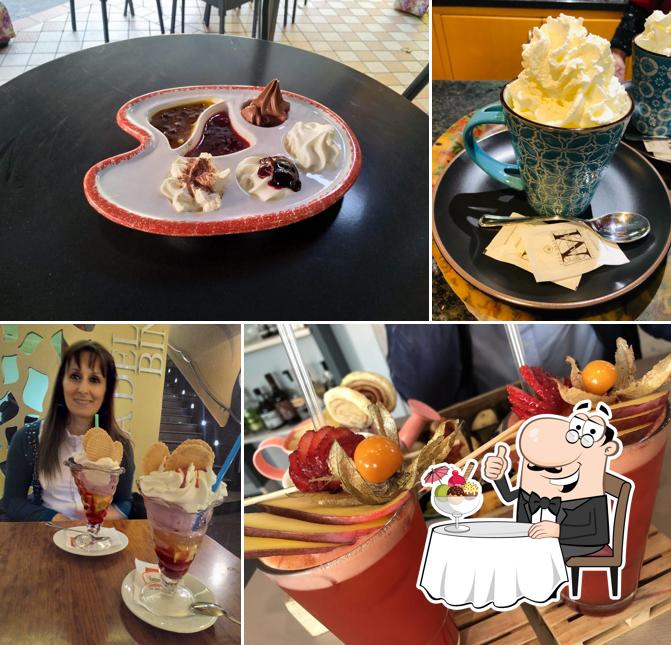 Gioia dal 1958 bar ristoro sala fumatori serve un'ampia gamma di dessert