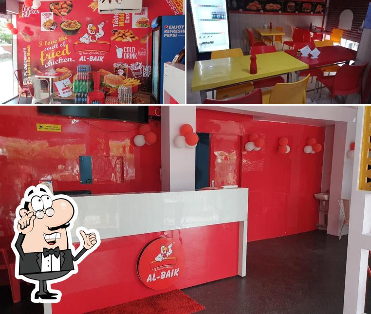 Take a seat at one of the tables at Al Baik Aurangabad