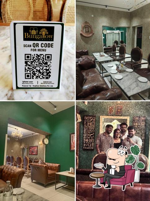 Take a seat at one of the tables at Bungalow 12