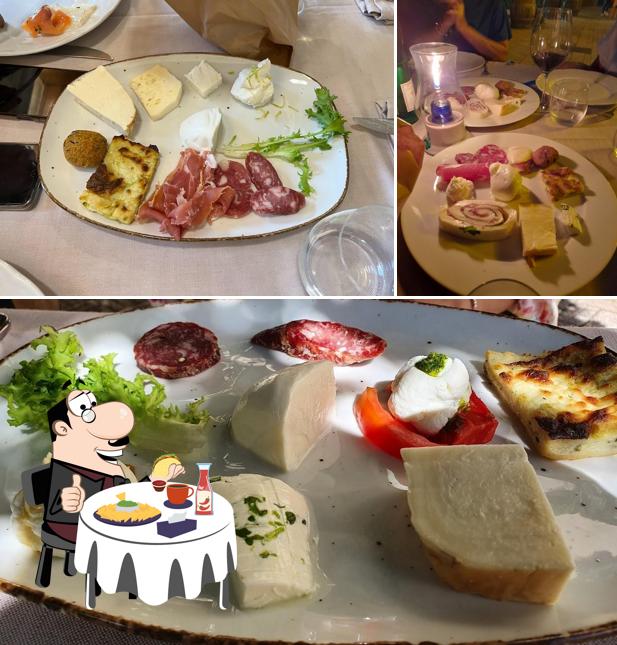 Piatto di formaggi al Osteria Reale