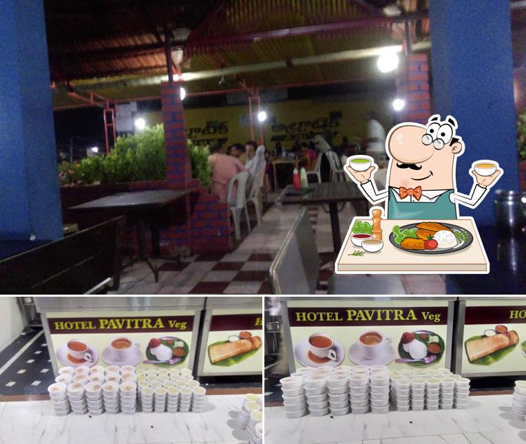 Food at Pavithra Hotel