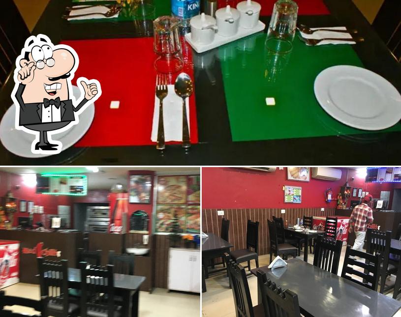 The interior of Red Chilliz Restaurant