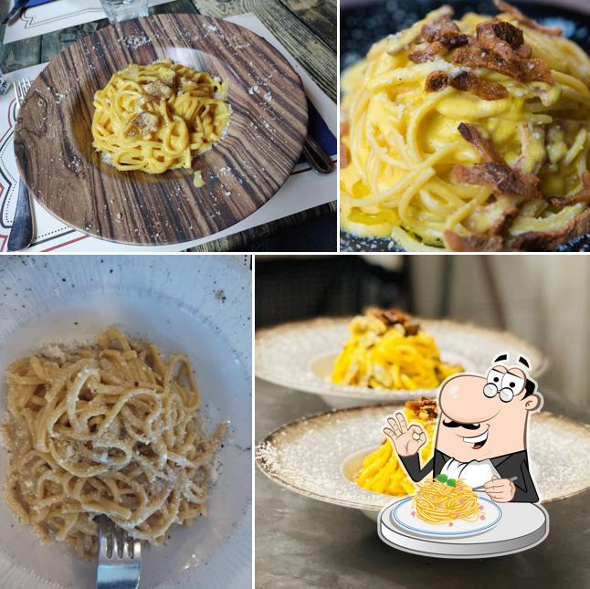 Spaghetti alla carbonara al Ristorante Manzo