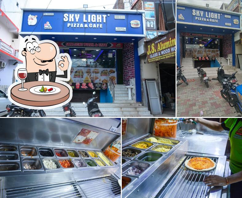 Food at Sky Light Pizza and cafe (Nadala)