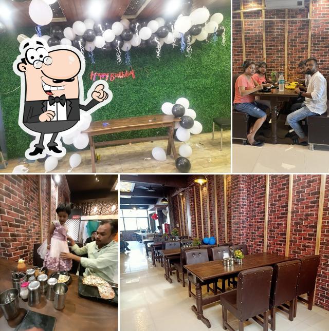 The interior of Zayka Restaurant
