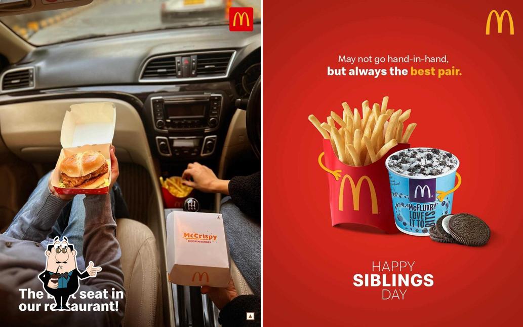 Enjoy a beverage at McDonald's