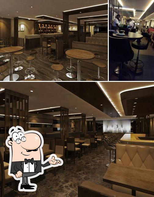 The interior of High Point , Bar and Grill
