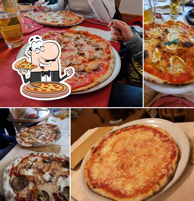 Scegli una pizza a Baita Flora Alpina