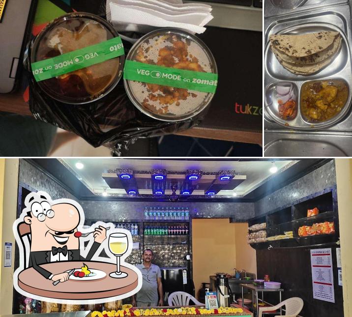 This is the image showing food and interior at DESI KHANA & CHAT