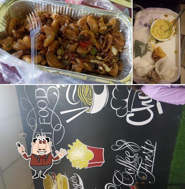 Food at Saini’s Fast Food Restaurant