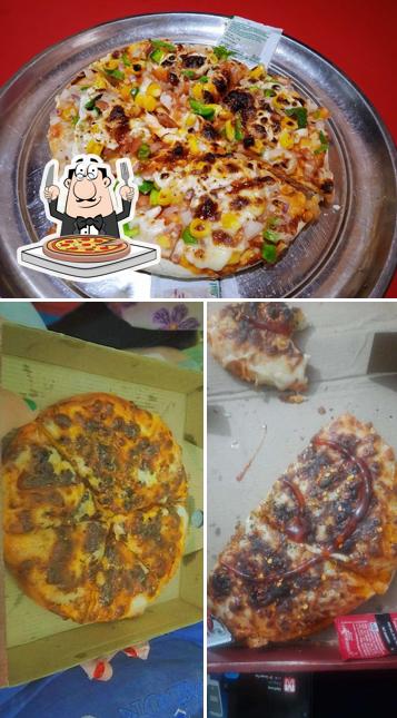 Pick pizza at China Town Fast Food