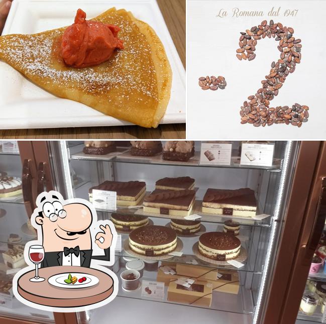 Platti al Gelateria La Romana