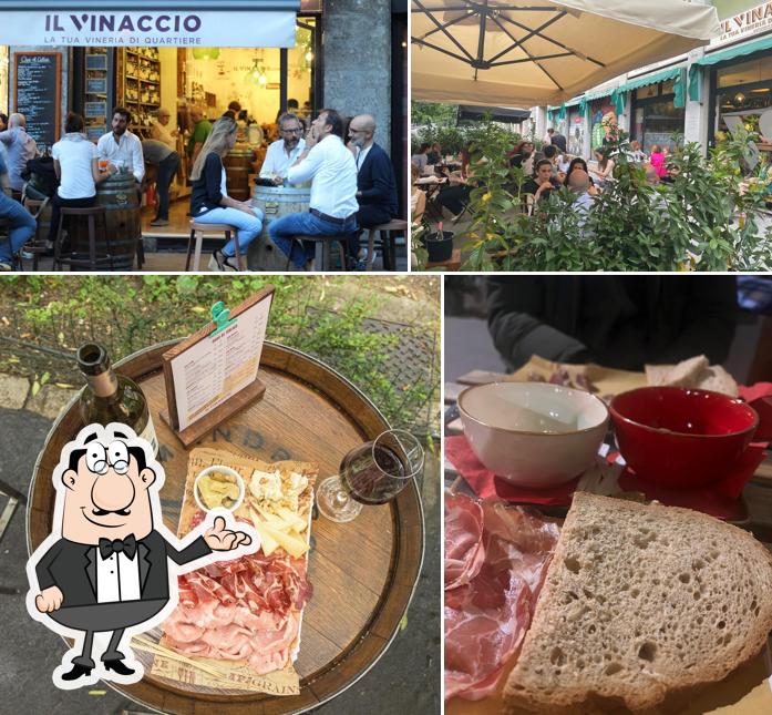 Il Vinaccio si caratterizza per la interni e cibo