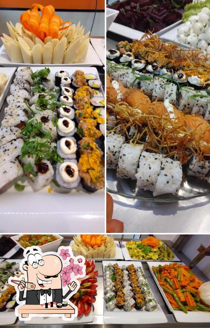 Experimente diferentes opções de sushi