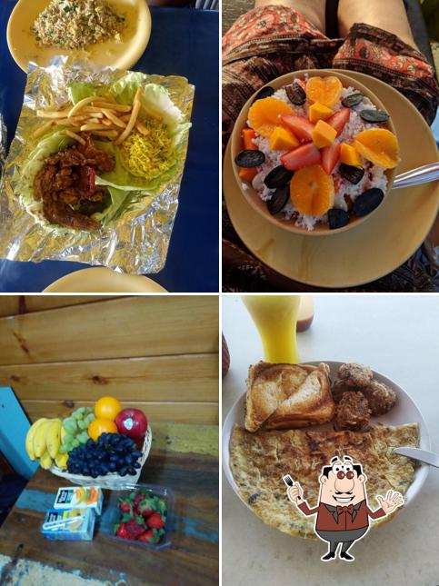 Food at Om Cafe (Beach shack)