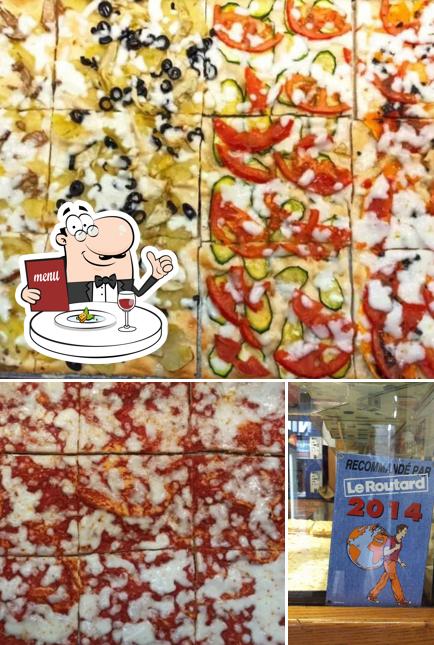 Cibo al pizzeria il corso