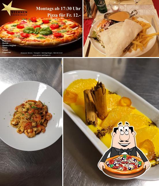 Scegli una pizza a Restaurant Sternen