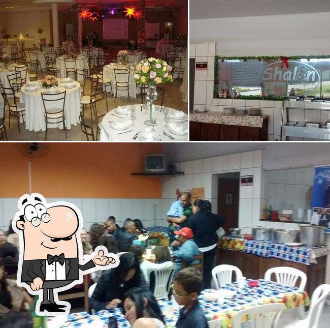 O interior do Shalon - Restaurante em Pedro Leopoldo, Atendemos a Confins, Matozinhos