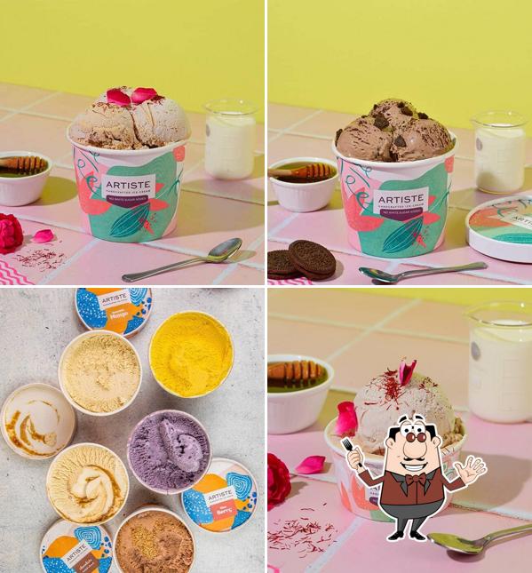 Food at Artiste Handcrafted Ice Cream