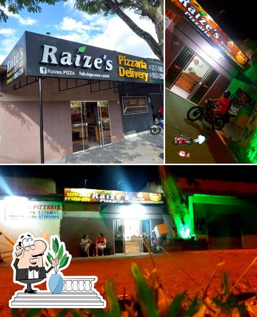 O exterior do Raízes Pizzaria Delivery Disk Pizza