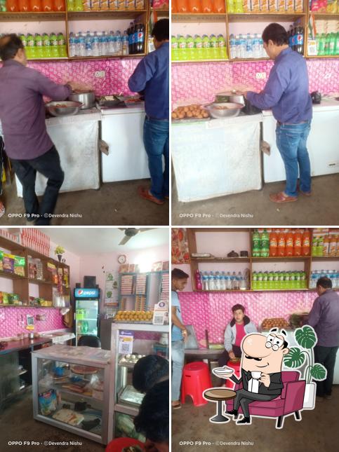 The interior of Rajbhog Misthan Bhandar
