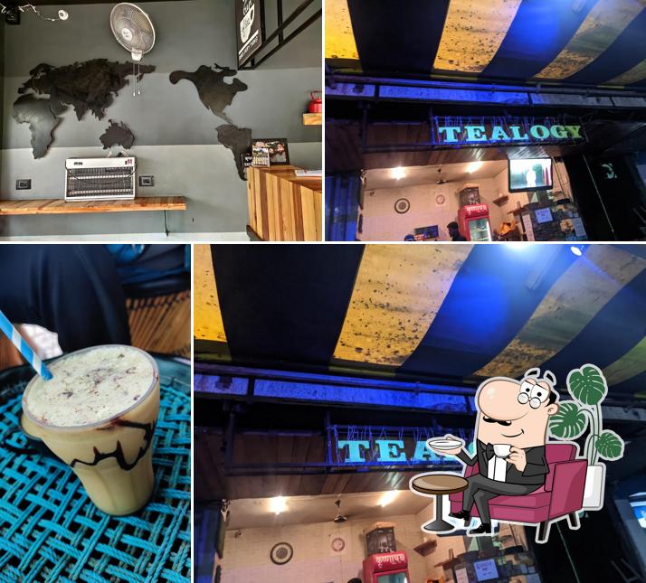 The interior of Tealogy, Dr. Ambedkar Square