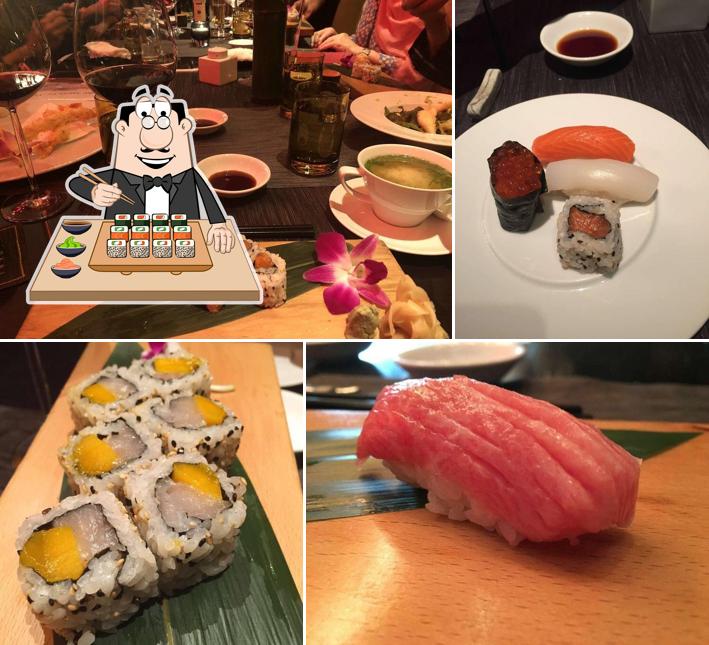 Sushi rolls are available at Wasabi by Morimoto