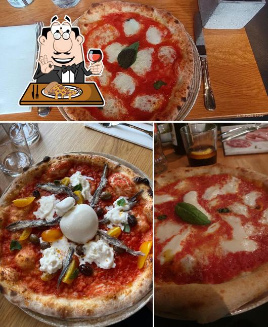 A Obicà Mozzarella Bar, puoi prenderti una bella pizza