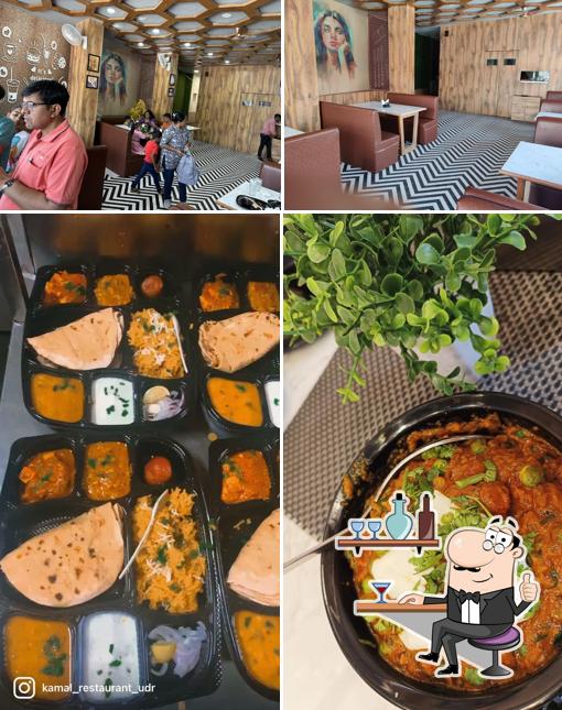 Kamal restaurant and dining hall ( Pure veg. ) is distinguished by interior and food