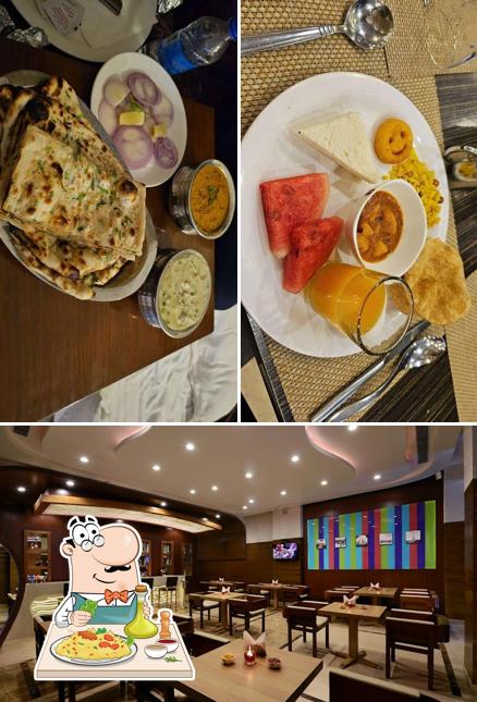 The picture of food and interior at Blue Coriander Jodhpur