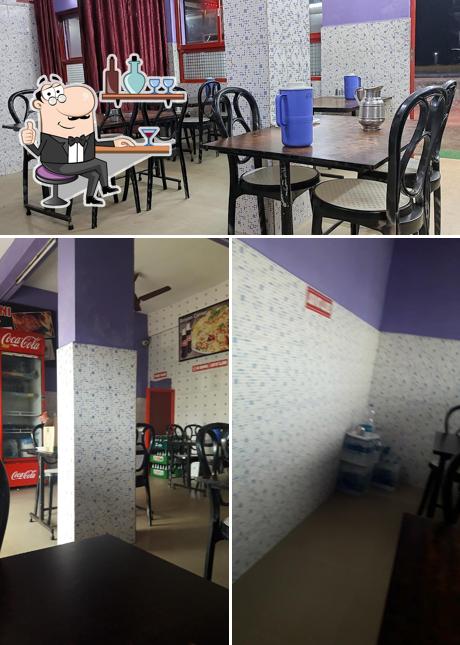 The interior of Hotel Biryani Corner