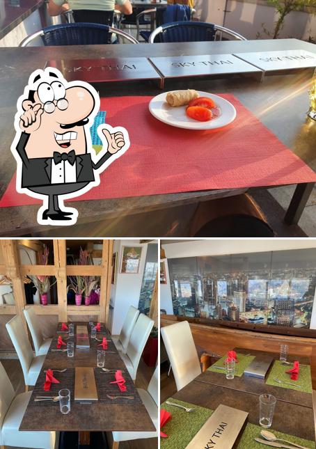 Dai un'occhiata agli interni di Dachrestaurant Sky Asia