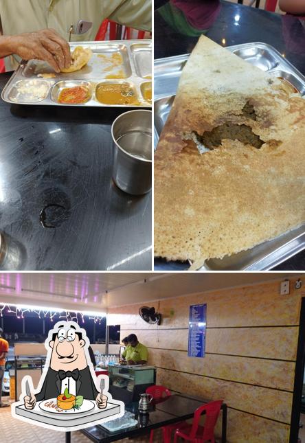Check out the photo showing food and interior at Dosa Hut