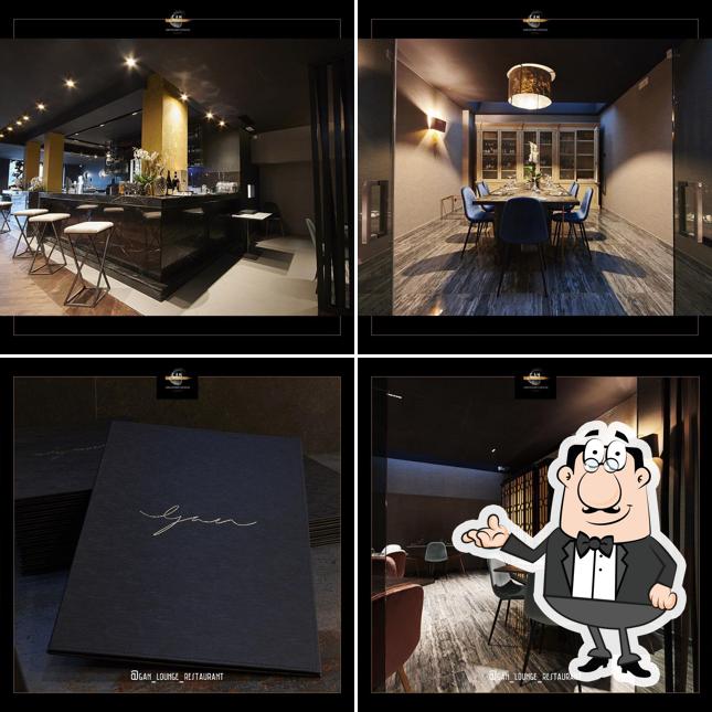 Gli interni di GAN Lounge Restaurant