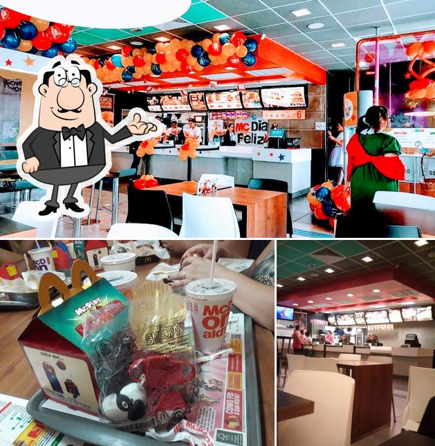 O interior do McDonald's
