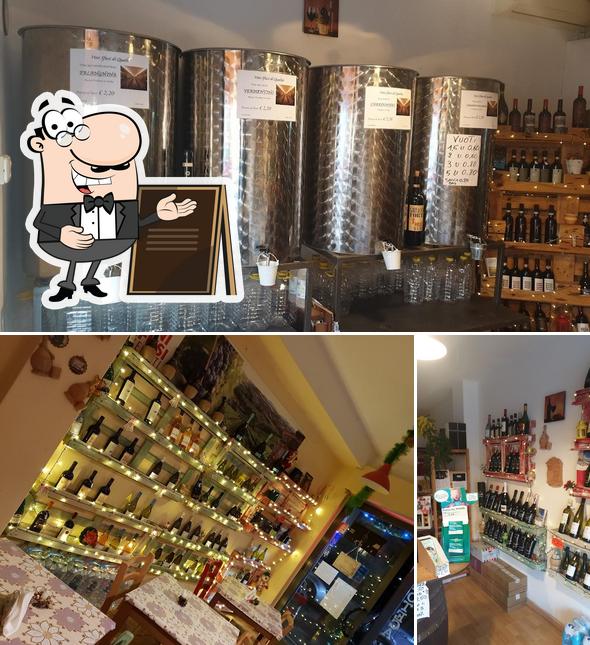 Questa è la immagine che raffigura la esterno e vino di Il tagliere