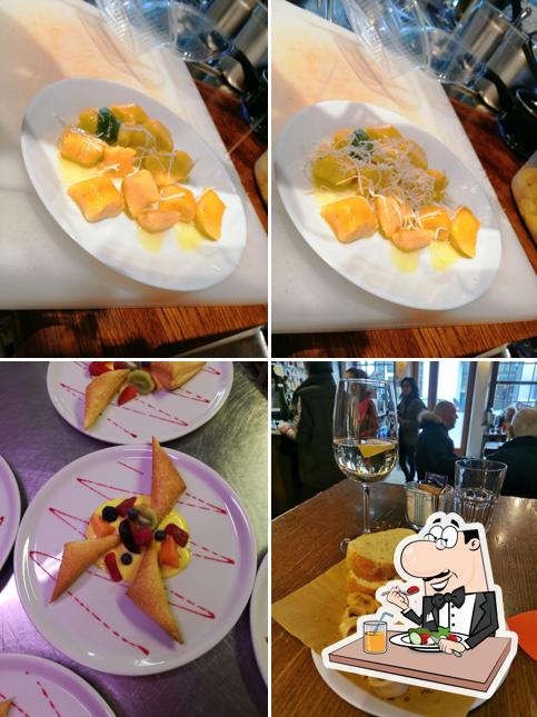 Cibo al Osteria Là di Galas
