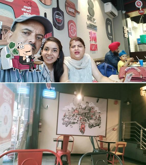 The interior of Pizza Hut Dashmesh Nagar, Moga
